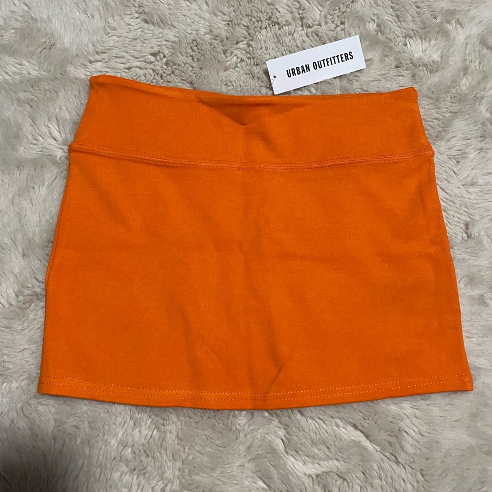 Urban Outfitters orange mini skirt - Picture 3 of 6